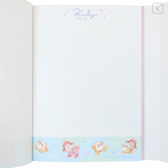 Japan Kirby A6 Notepad - Kirby & Waddle Dee / Melty Sky - 5
