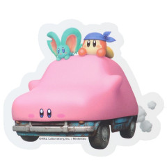 Japan Kirby Big Sticker - Waddle Dee Ride Kurumahobari