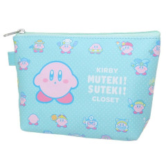 Japan Kirby Boat Pouch (M) - Kirby Muteki! Suteki! Closet / Blue