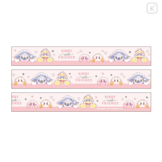 Japan Kirby Washi Paper Masking Tape - Friends / Pink - 3