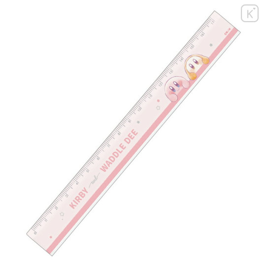 Japan Kirby 17cm Ruler - Kirby & Waddle / Pink - 1