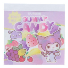 Japan Sanrio Square Memo - Kuromi / Candy