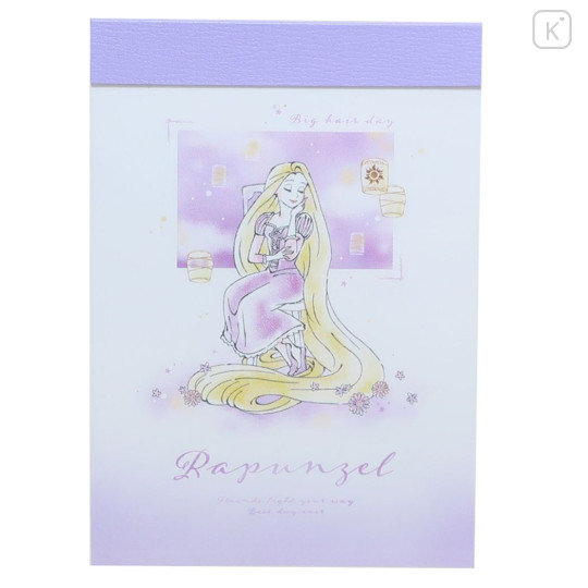 Japan Disney Mini Notepad - Rapunzel / Hair Day - 1