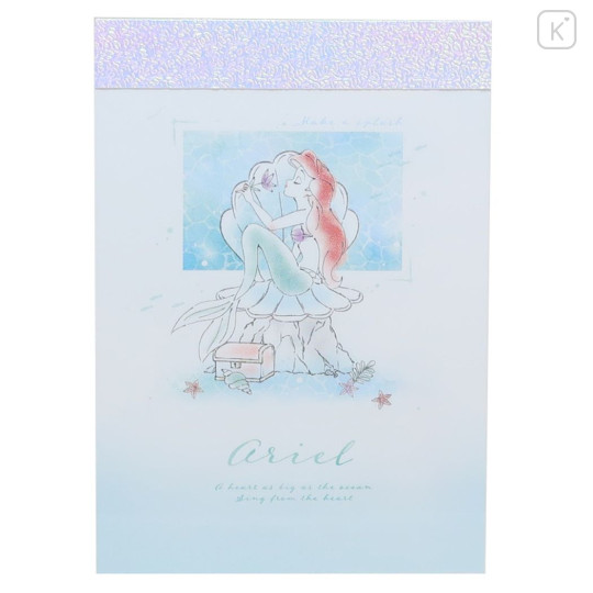 Japan Disney Mini Notepad - Ariel / Make A Slash - 1