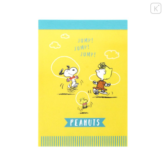 Japan Peanuts Mini Notepad - Snoopy / Jump - 1