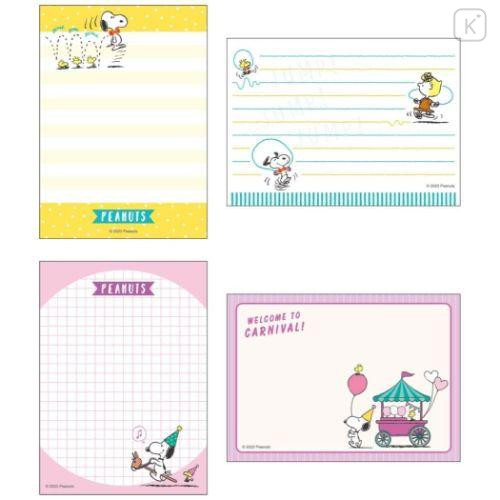 Japan Peanuts A6 Notepad - Snoopy / Carnival - 5