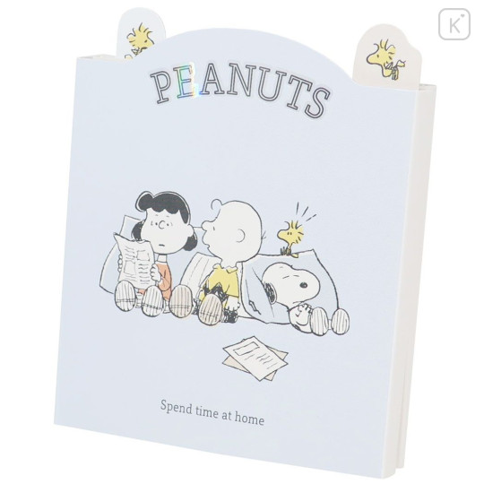 Japan Peanuts Sticky Notes Book - Snoopy & Lucy & Charlie / Rest Time - 1
