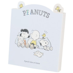 Japan Peanuts Sticky Notes Book - Snoopy & Lucy & Charlie / Rest Time