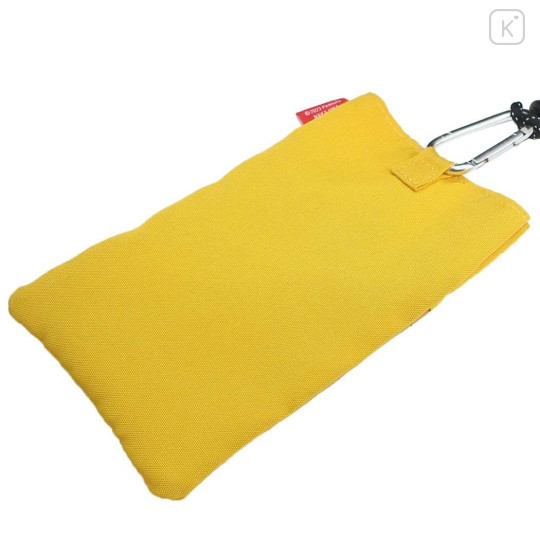 Japan Peanuts Gadget Pocket Sacoche with Neck Strap - Woodstock / Yellow - 2