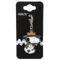Japan Peanuts Metal Charm Keychain - Snoopy / Scout - 1