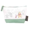 Japan Disney Triangular Pouch (M) - Pooh & Piglet / Green Forrest - 1