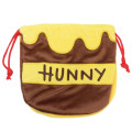 Japan Disney Drawstring Bag - Winnie the Pooh / Face & Hunny - 2