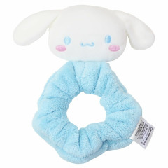Japan Sanrio Mascot Fluffy Scrunchie - Cinnamoroll / Light Blue
