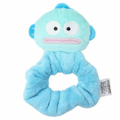 Japan Sanrio Mascot Fluffy Scrunchie - Hangyodon / Light Blue