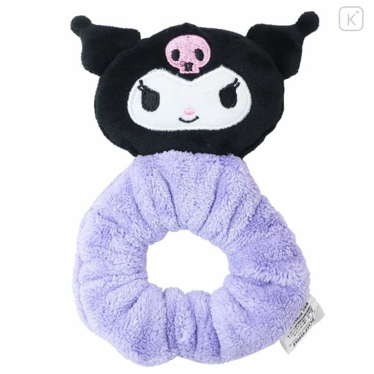 Japan Sanrio Mascot Fluffy Scrunchie - Kuromi / Light Purple - 1