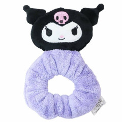Japan Sanrio Mascot Fluffy Scrunchie - Kuromi / Light Purple