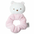 Japan San-X Mascot Fluffy Scrunchie - Sumikko Gurashi Shirokuma / Light Pink - 1