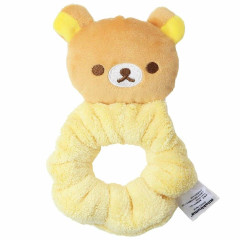 Japan San-X Mascot Fluffy Scrunchie - Rilakkuma / Light Yellow