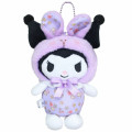 Japan Sanrio Small Mascot Holder - Kuromi／Flower Rabbit - 1