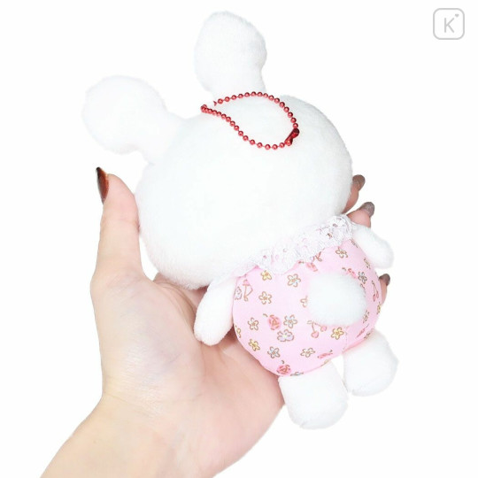 Japan Sanrio Small Mascot Holder - Hello Kitty / Flower Rabbit - 2