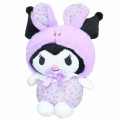 Japan Sanrio Plush Toy (S) - Kuromi / Flower Rabbit - 1