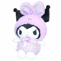 Japan Sanrio Plush Toy (M) - Kuromi / Flower Rabbit - 1