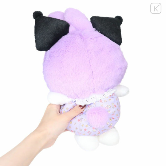 Japan Sanrio Plush Toy (M) - Kuromi / Flower Rabbit - 2