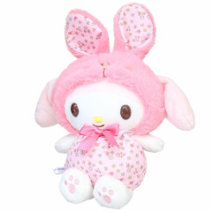 Japan Sanrio Plush Toy (M) - Melody / Flower Rabbit