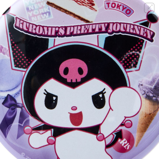 Japan Sanrio Can Badge - Kuromi : Kuromi's Pretty Journey - 2