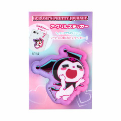 Japan Sanrio Acrylic Sticker - Wai / Kuromi's Pretty Journey
