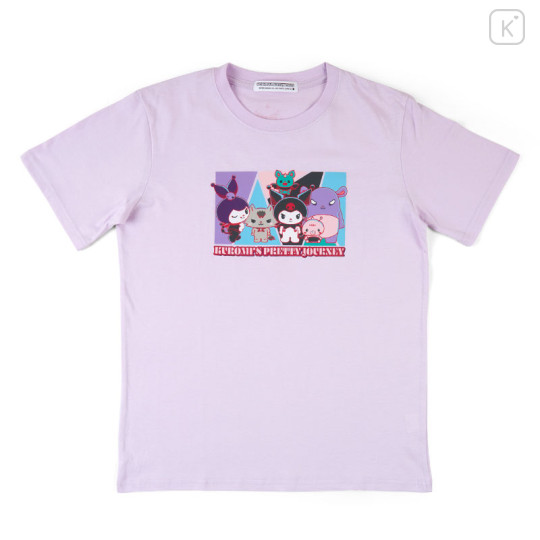Japan Sanrio T-shirt - Kuromi's Pretty Journey : Purple L - 1