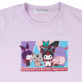 Japan Sanrio T-shirt - Kuromi's Pretty Journey : Purple L - 3