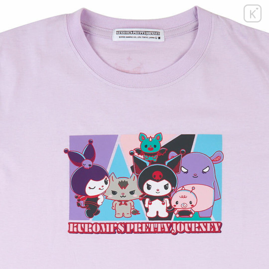 Japan Sanrio T-shirt - Kuromi's Pretty Journey : Purple LL - 3