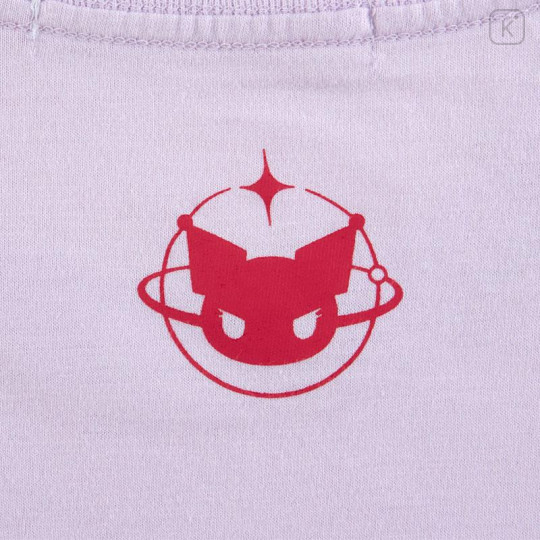 Japan Sanrio T-shirt - Kuromi's Pretty Journey : Purple LL - 4