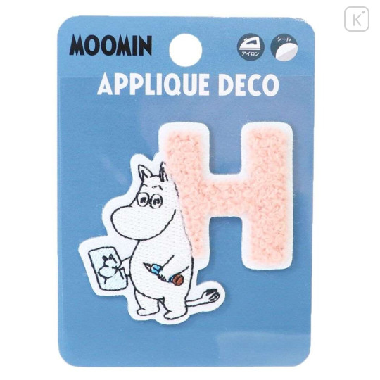 Japan Moomin Embroidery Iron-on Applique Patch / English H - 1