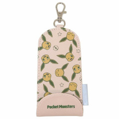 Japan Pokemon Key Case with Reel - Eevee / Expression