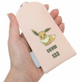 Japan Pokemon Key Case with Reel - Eevee / Expression - 3