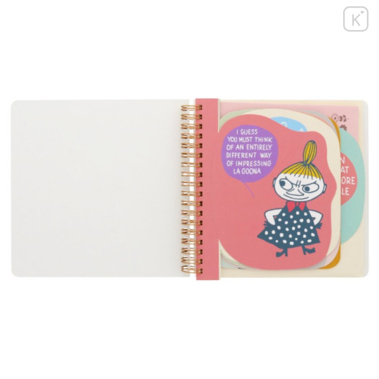 Japan Moomin Letter Envelope Book - Little My / Story Garden - 3