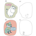 Japan Moomin Letter Envelope Book - Little My / Story Garden - 7