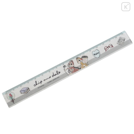 Japan Disney 17cm Ruler - Chip & Dale - 1