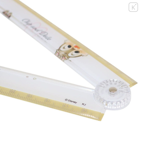 Japan Disney 30cm Folding Ruler - Chip & Dale - 2