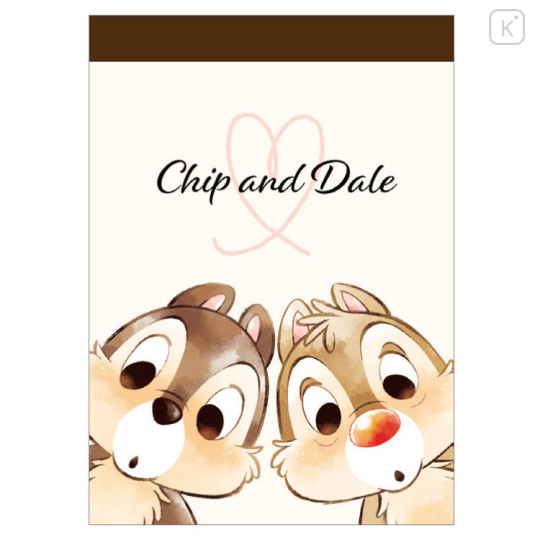 Japan Disney Mini Notepad - Chip & Dale / Oh - 1