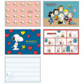 Japan Peanuts A6 Notepad - Snoopy / Friends & Heart - 2