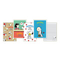 Japan Peanuts A6 Notepad - Snoopy / White Heart - 2