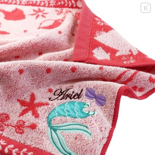 Japan Disney Antibacterial Deodorant Wash Towel - Ariel / Dress - 2