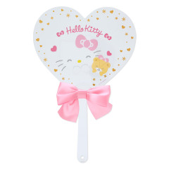 Japan Sanrio Original Clear Mini Fan - Hello Kitty / Smiling