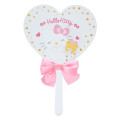 Japan Sanrio Original Clear Mini Fan - Hello Kitty / Smiling - 1