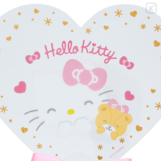 Japan Sanrio Original Clear Mini Fan - Hello Kitty : Smiling - 2