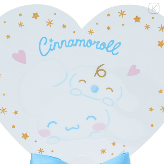 Japan Sanrio Original Clear Mini Fan - Cinnamoroll / Smiling - 2