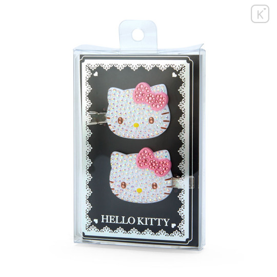 Japan Sanrio Original Hair Bangs Clip - Hello Kitty / Jewel Deco - 1
